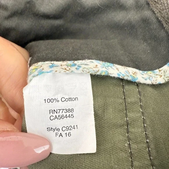 J. Crew Women Field Jacket Size M Petite Olive Relaxed Boyfriend Utility Outdoor - Picture 11 of 13